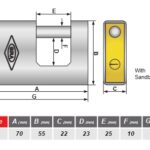 قفل کتابی 700 پاترول روکشدار کد 021 گیرا