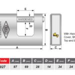 قفل کتابی 970 سوپر G کد 027 گیرا