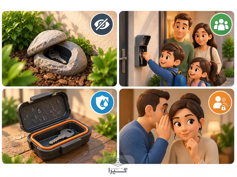 چگونه یک محل مناسب برای کلید یدک انتخاب کنیم؟